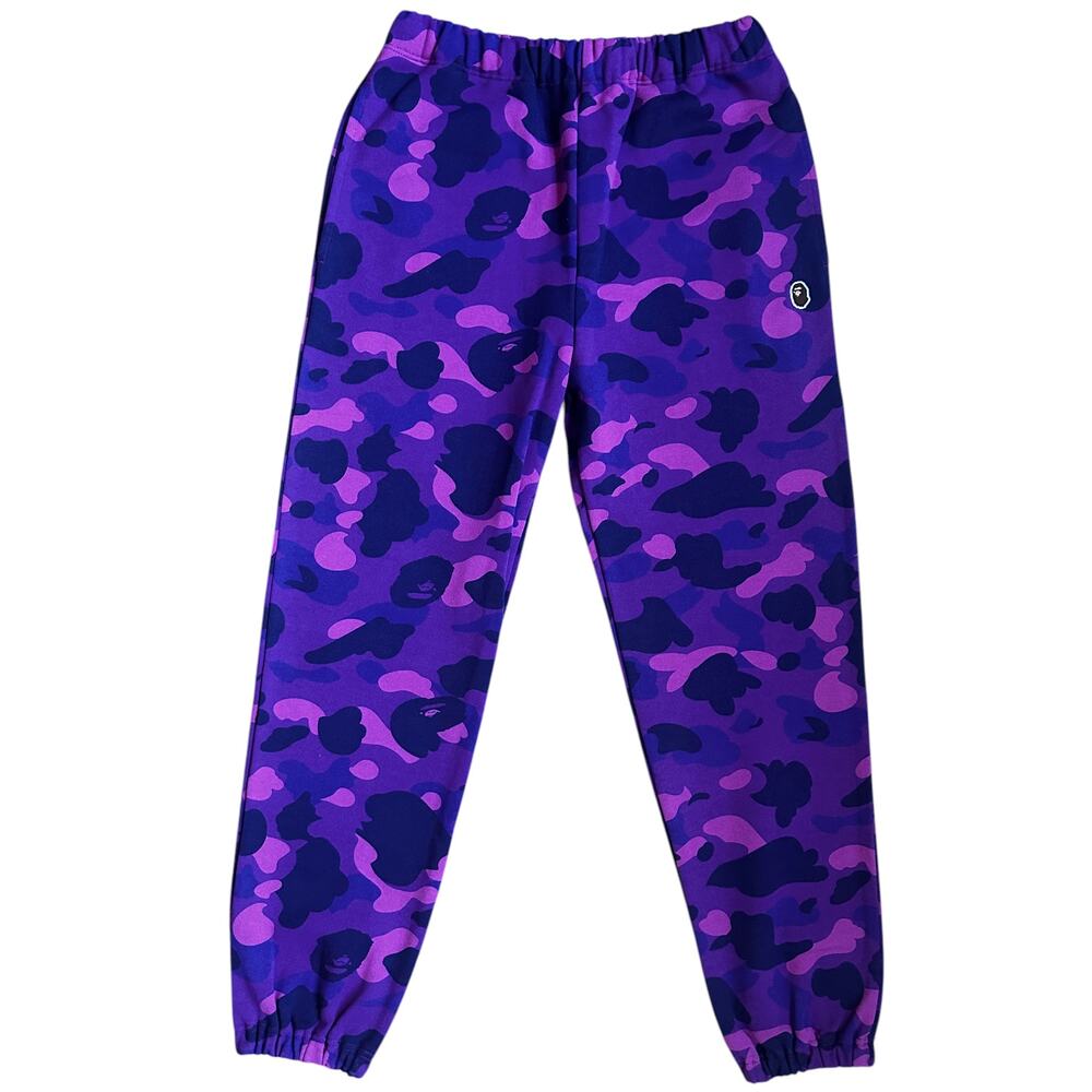 Brand New Womens S 28" Bape Purple Camo Sweat Pants